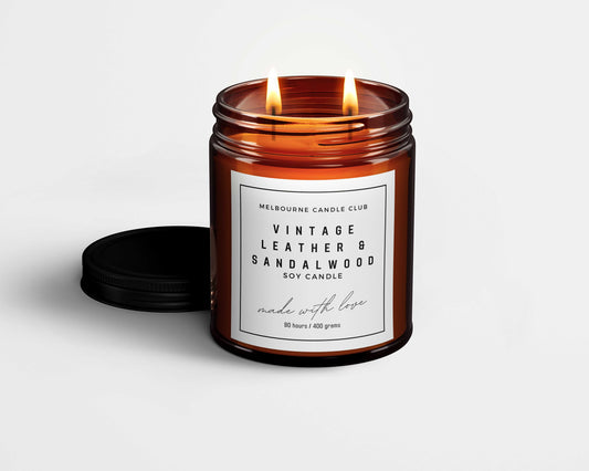 Vintage Leather and Sandalwood