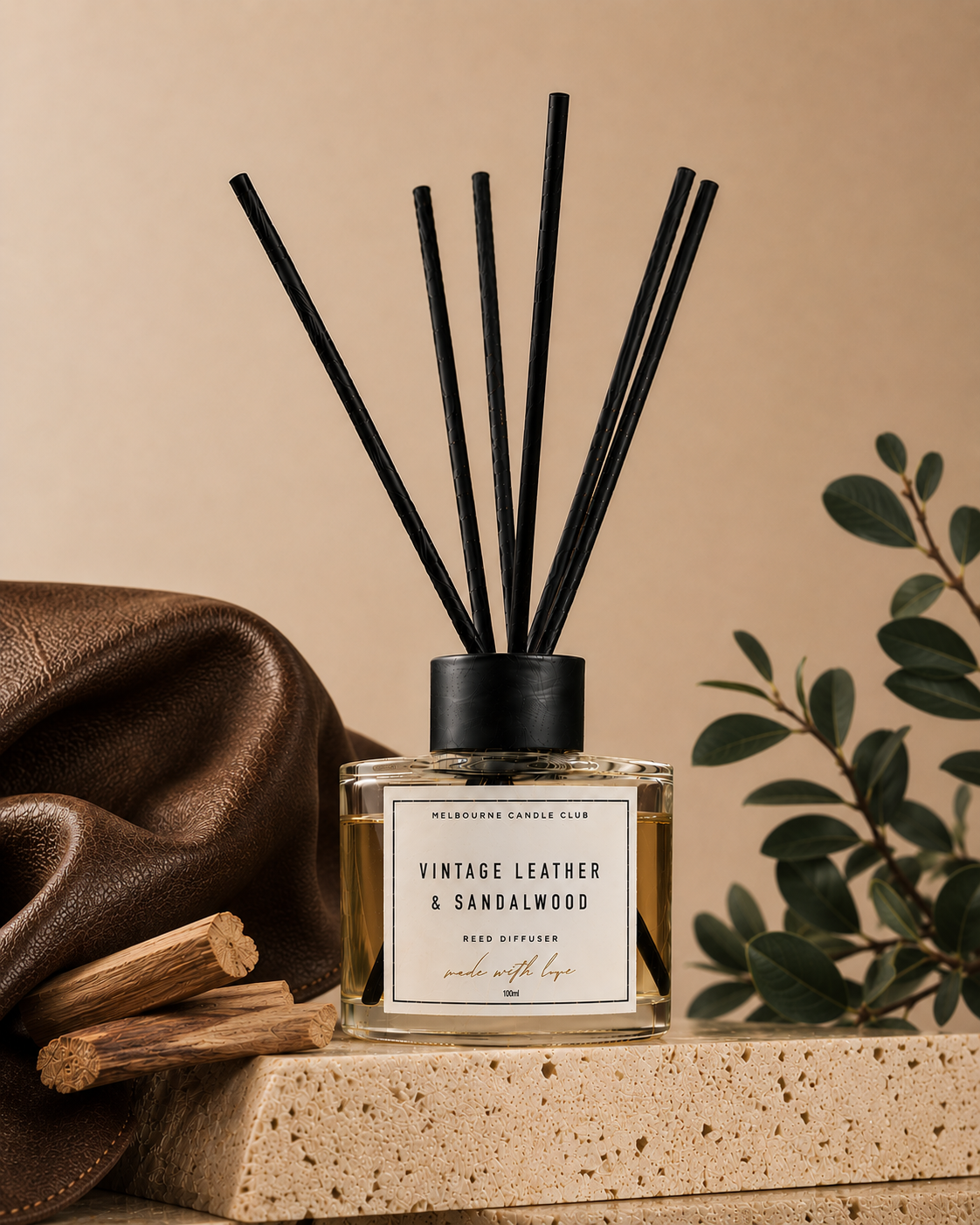 Vintage Leather & Sandalwood