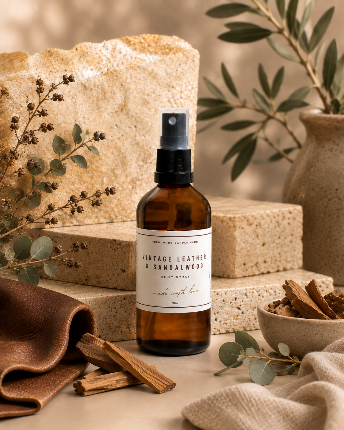 Vintage Leather & Sandalwood